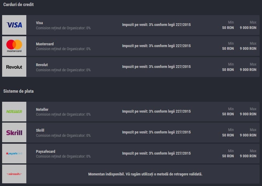 retrageri favbet