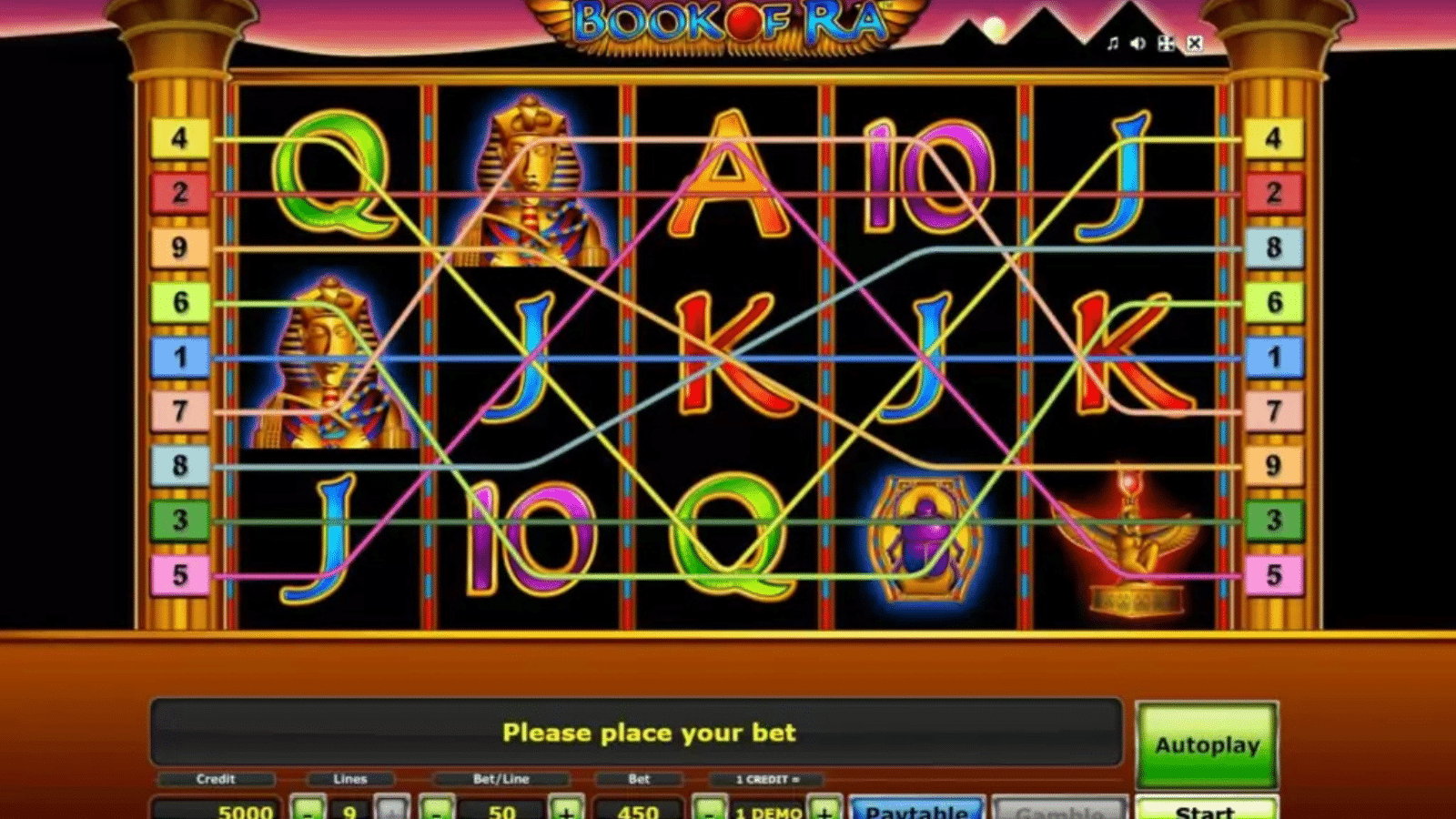 book of Ra demo
