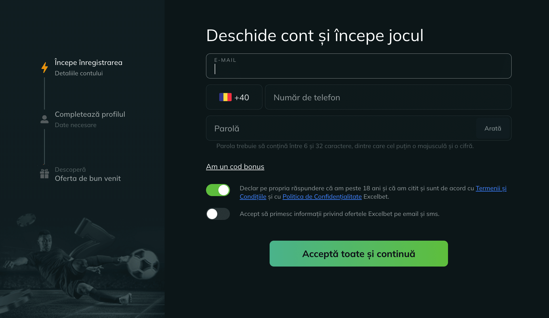 inregistrare cont