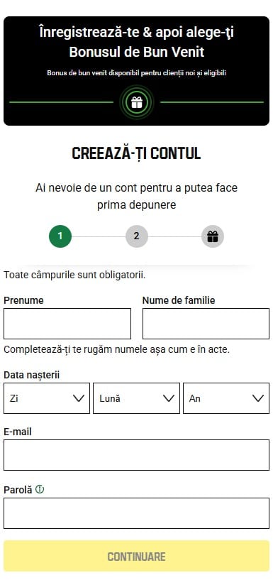 inregistrare unibet