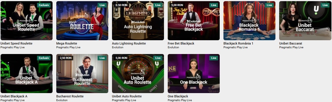 live casino unibet