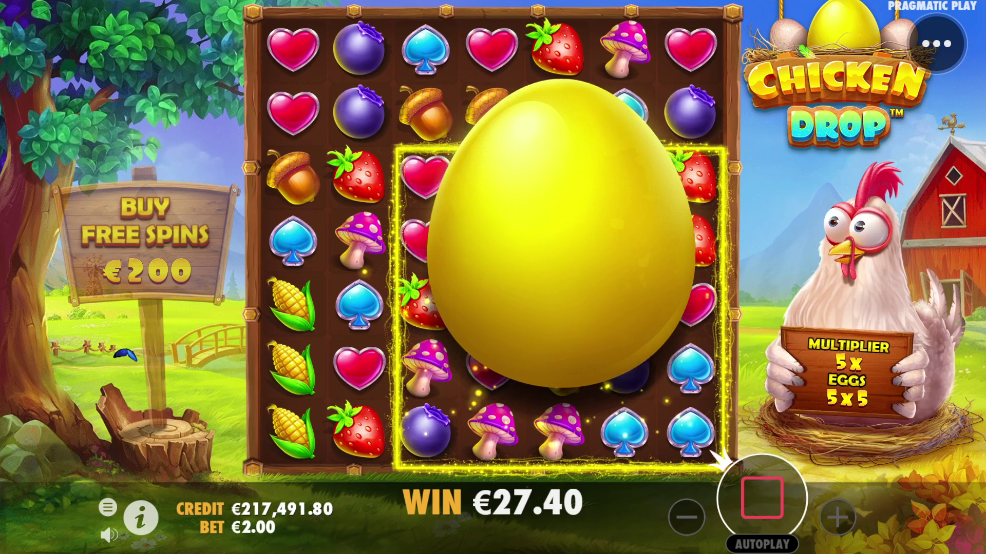 pragmatic play chicken drop