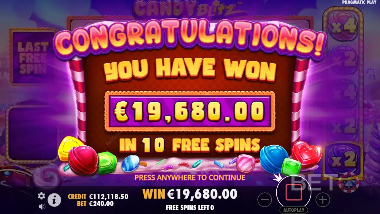 candy blitz win