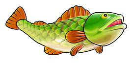 Big Bass Bonanza Game Art 271x131 Isolated Character Animated 2