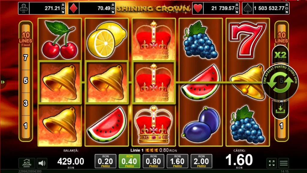 Shining Crown cel mai bun joc de la Superbet Shining Crown cel mai bun joc de la Superbet