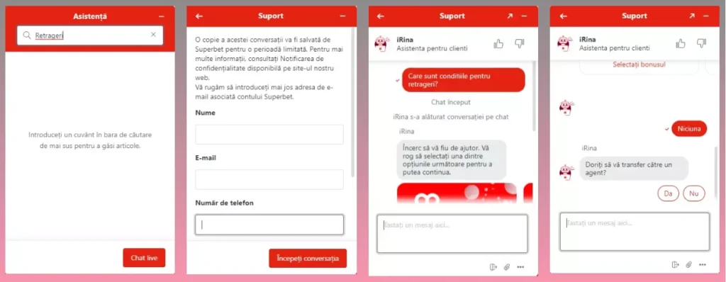 Superbet live chat