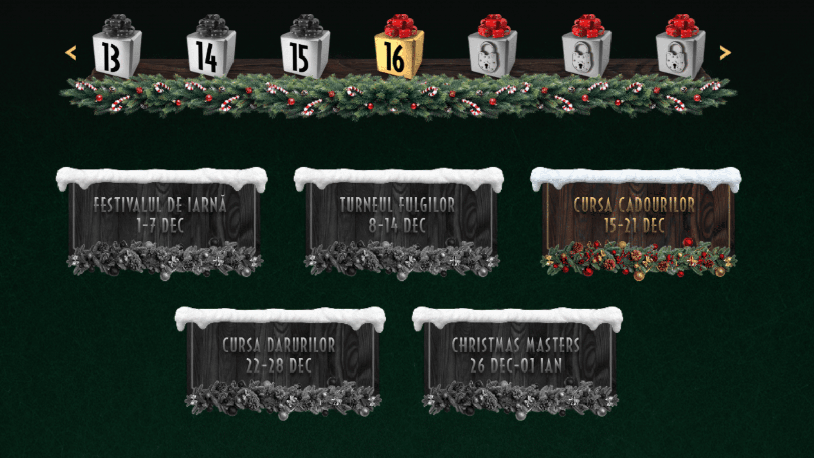 don casino calendar advent